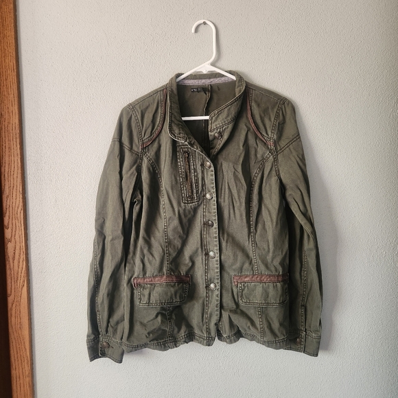 Maurices Jackets & Blazers - Maurices Khaki Button-Up Jacket